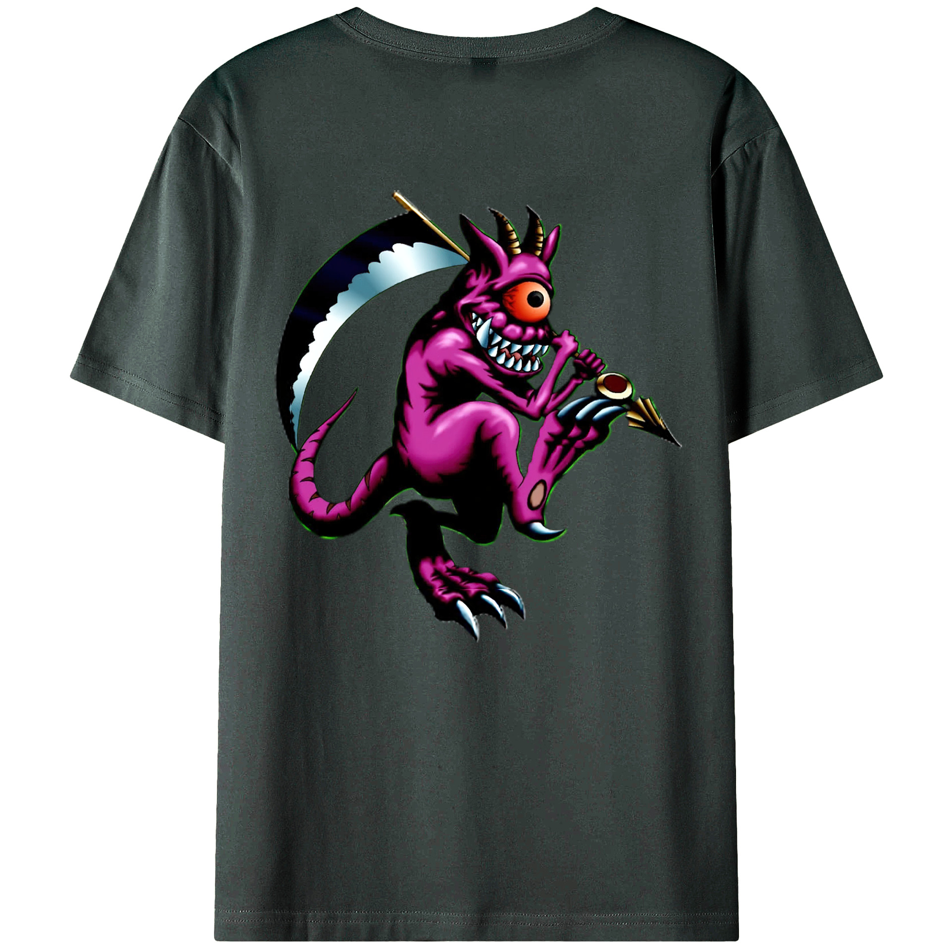 （画像用） 遊☆戯☆王 Yu-Gi-Oh! 綿100％ メンズ半袖Tシャツ（バックプリント） 通気性